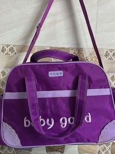 Purple "baby good" Travel Bag
