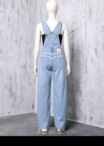 New Light Wash Denim Overalls