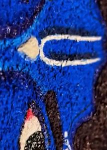 Vibrant Blue Krishna ( Tissue) Art 🖼️