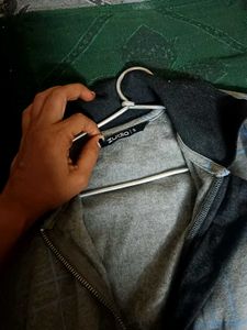 Grey Checked Bomber Jacket