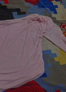 Chic Ruched Pink Top