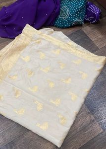 Beautiful Purple Embellished Saree