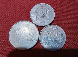 50 Paisa 3 Coins, Rare Lowest Price 🔥