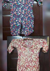 Floral Print Kurta Set 2 pack