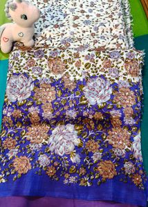Silk floral saree