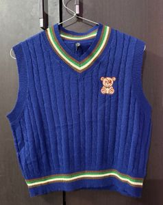 Blue Teddy Bear Vest