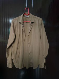 Classic Brown Collared Shirt