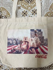 Vintage Coca-Cola Canvas Tote Bag — Korean