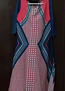 Chic Geometric Print Maxi Dress