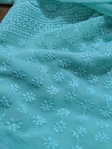 Light Blue Chikankari Kurta