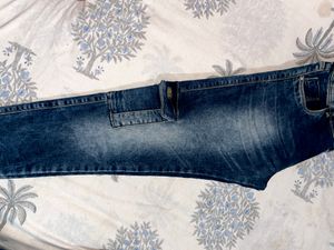 Dark Blue cargo Jeans For Women's Like New