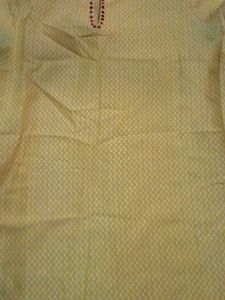 Yellow Printed Kurta