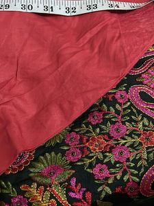 kurta &amp; shalwar Embroidered Black and