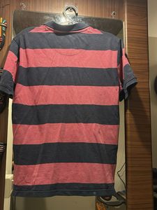 y2k Hollister Style Striped Polo Shirt