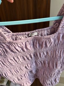 Lavender crop top