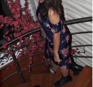 Floral Cold Shoulder Dress