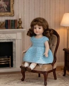 chrochet dress for doll
