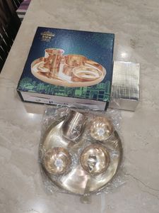 🍽️🪙😍 Rajwadi Kansa/ Kansi Dinner Set Pure Kansa
