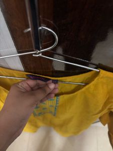 Yellow Embroidered Kurta