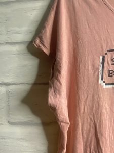 Megasleeves Pink T Shirt| Size Xl| Bust: 41-43