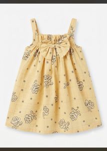 Cute Yellow Floral Baby Dress