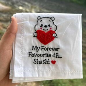 Forever Close – Embroidered Handkerchief