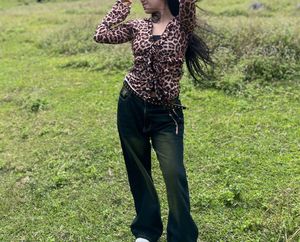 Leopard Print Ruffle Top