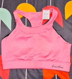 Urban Hug Pink Racerback Sports Bra