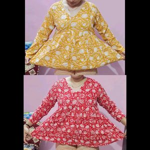 combo of 2 short kurti