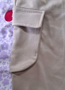 Women's Beige Cargo Pants