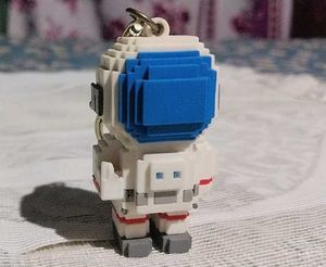 Minecraft Astronaut Keychain