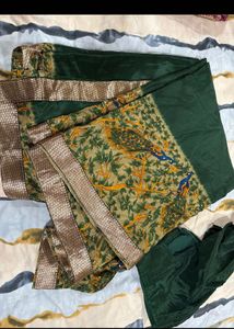 Vibrant Silk Saree with Blouse