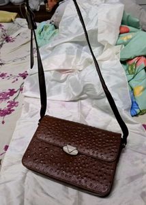 Brown leather Crossbody Bag