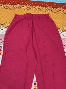 Pink Printed Kurta and Pant Set