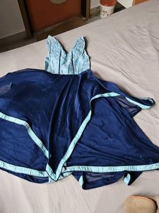 Elegant Blue Party Dress