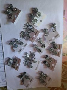 Assorted Oxidised Silver Earrings
