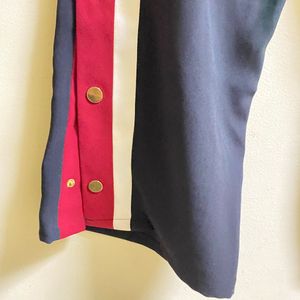 Stylish Black Snap Button Pants