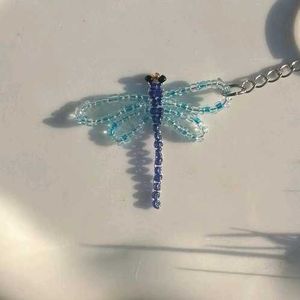 Beaded Dragonfly Charm🩵