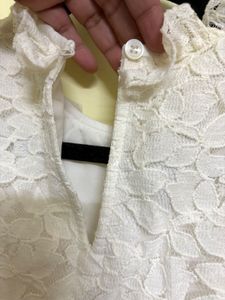 Elegant White Lace Top
