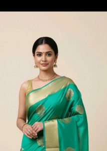 elegant sea green saree