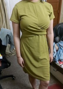 Olive Green Dress New With Tag, Partywear Dress