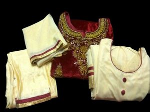 Elegant Embroidered Anarkali Set