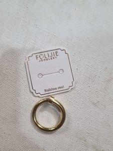 Gold tone Stainless Steel Ring