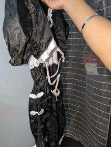 Black &amp; White Cheongsam Dress