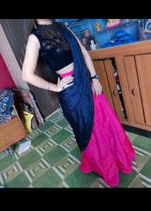 price drop 📉 Premium Ready To Wear Saree/Lahenga