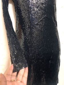 Sequin One-Shoulder Dress