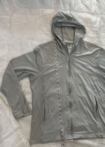 Lightweight Grey Stretchable Hooded Jacket