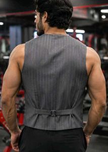 Sleek Pinstripe Vest