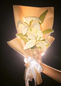 Handmade Crochet Lily Bouquet