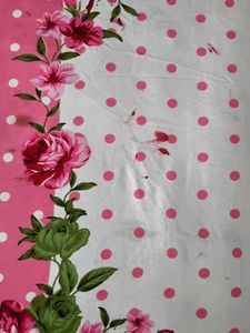 Floral &amp; Polka Dot print bedcover